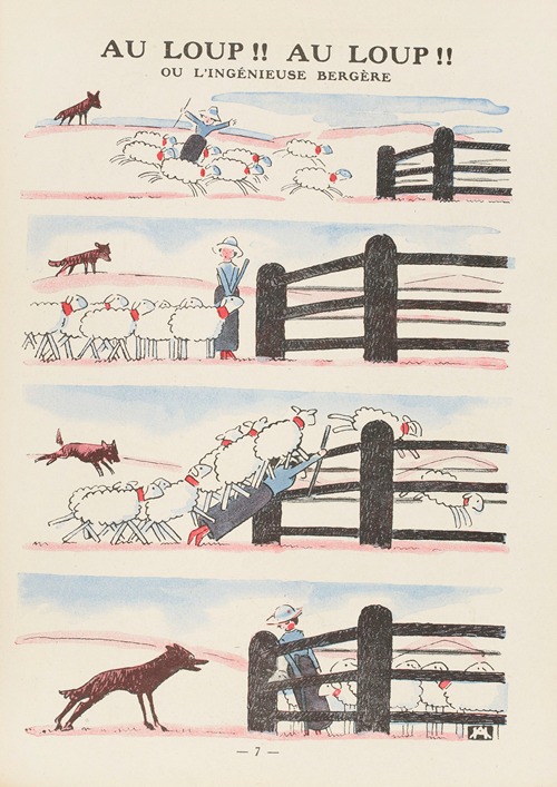 Au loup!! Au loup!! Ou l’ingénieuse bergère