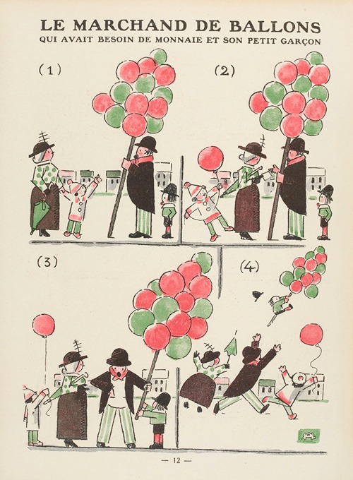 Le marchand de ballons qui avait besoin de monnaie et son petit garqon