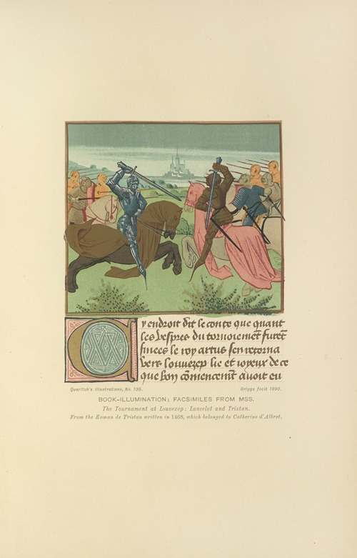 The Tournament at Louvezep; Lancelot and Tristan