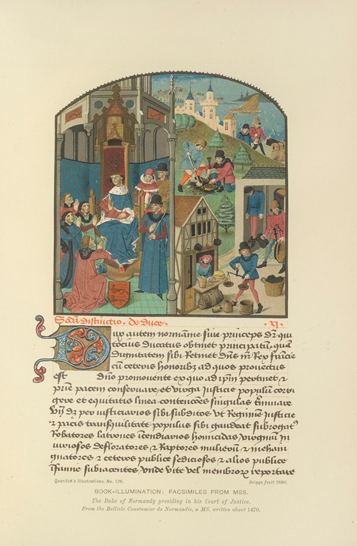 The Duke of Normandy presiding in his Court of Justice