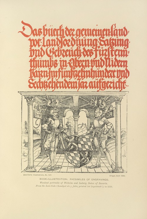 Woodcut portraits of Wilhelm and Ludwig, Dukes of Bavaria