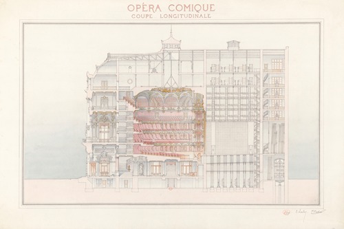Opéra-Comique – Coupe longitudinale