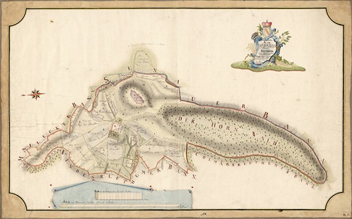 Geometrischer Plan des Hochfürstl. Markgrävl. Badischen Schloßes und Banns Hochberg cum Appertinentiis