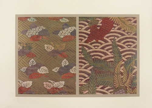 Hortensias et palmiers sur jeux de fonds