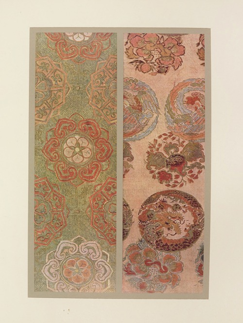 Motifs d’ornement ; fleurs et animaux stylisés