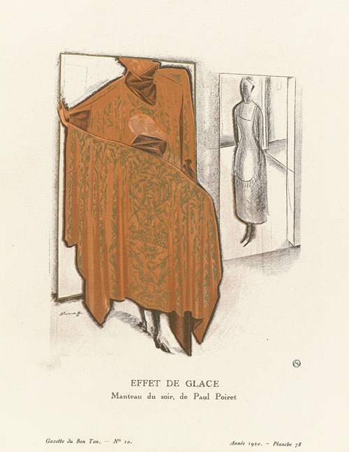 Gazette du Bon Ton – Effet de glace Manteau du soir, de Paul Poiret