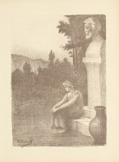 Illustration pour La jarre couronnée de Marcel Schwob