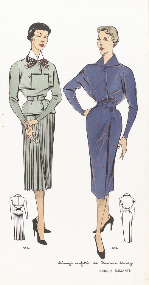 Croquis Elégants – Lainage confettis de Dumas et Maury