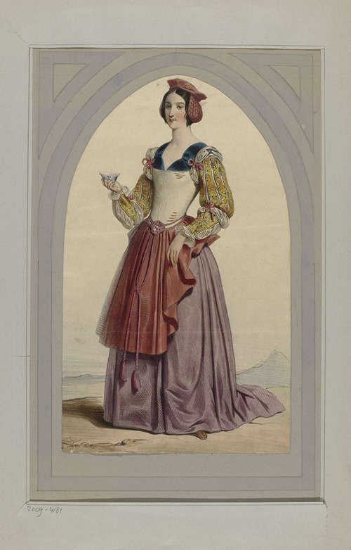 Woman in Renaissance costume