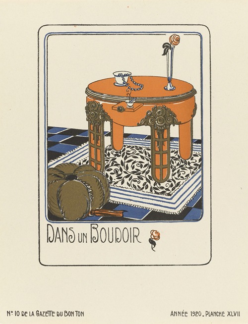 Gazette du Bon Ton – Dans un boudoir