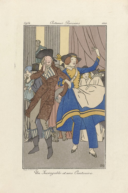Journal des Dames et des Mode – Un Incroyable et une Cantinière