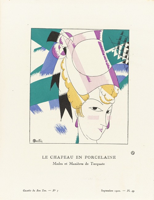 Gazette du Bon Ton – Le chapeau en porcelaine Modes et Manières de Torquate
