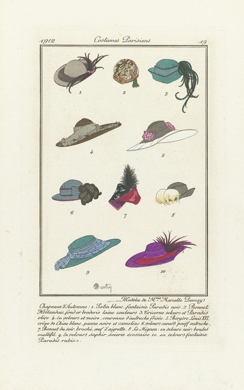 Journal des Dames et des Modes – Chapeaux d’Automn