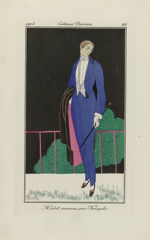 Journal des Dames et des Modes – Habit nouveau par Kriegck