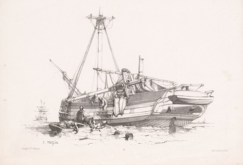 Sailing ship in the water