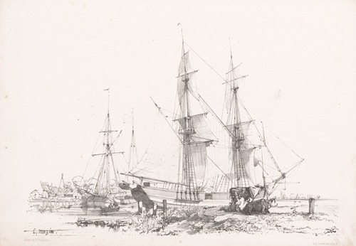 Sailing ships in the water