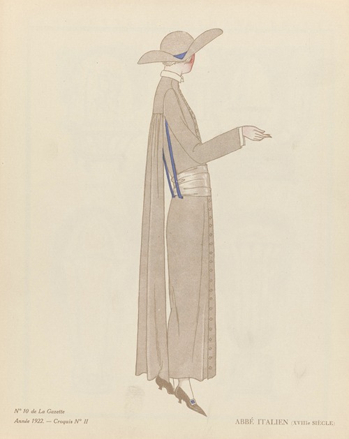 Gazette du Bon Ton – Abbé Italien (XVIIIe siècle)