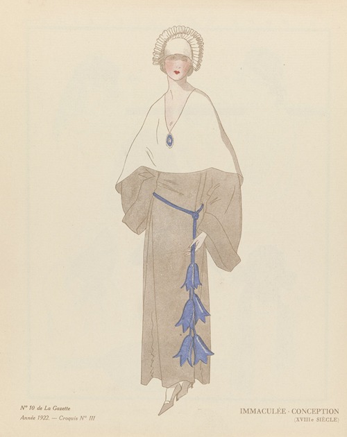Gazette du Bon Ton – Immaculée conception, (XVIIIe siècle)