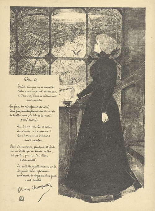 Illustration pour Deuils de Félicien Champsaur