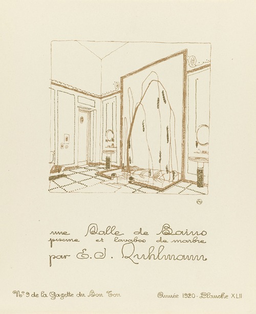 Gazette du Bon Ton – Une Salle de Bains piscine et lavabos de marbre