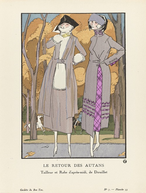 Gazette du Bon Ton – Le retour des autans Tailleur et Robe d’après-midi, de Doeuillet