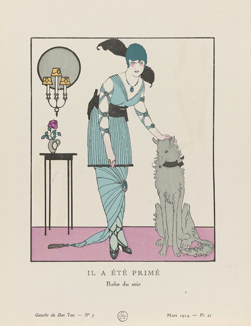 Gazette du Bon Ton – Il a été primé Robe du soir