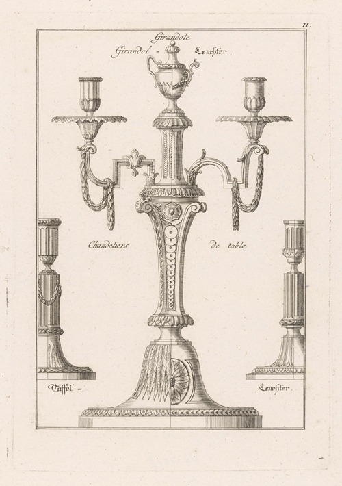 Candlesticks and girandole