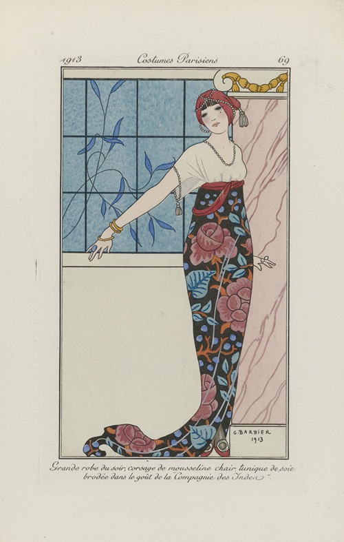 Journal des Dames et des Modes – Grande robe du soir