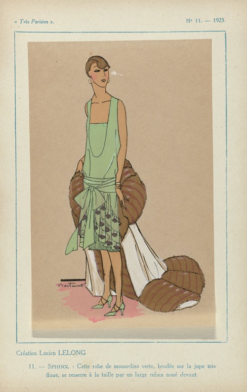 Création Lucien Lelong – Sphinx