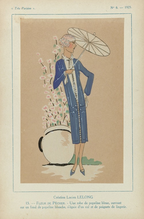 Création Lucien Lelong. Fleur De Pecher