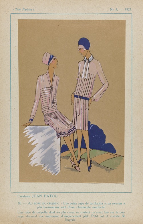 Créations Jean Patou. Au Bord Du Chemin