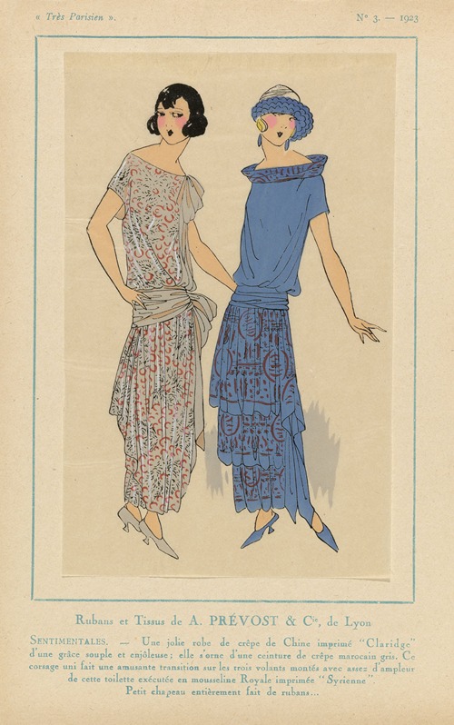 Rubans Et Tissus De A. Prévost..Sentimentales