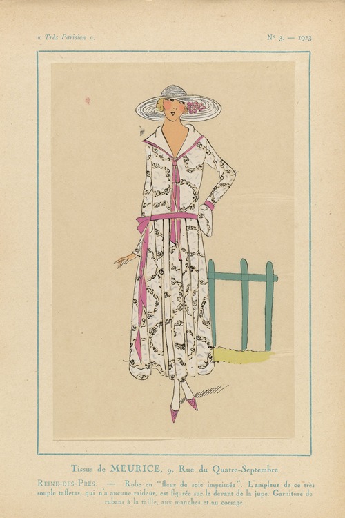 Tissus de Meurice..Reine-Des-Prés