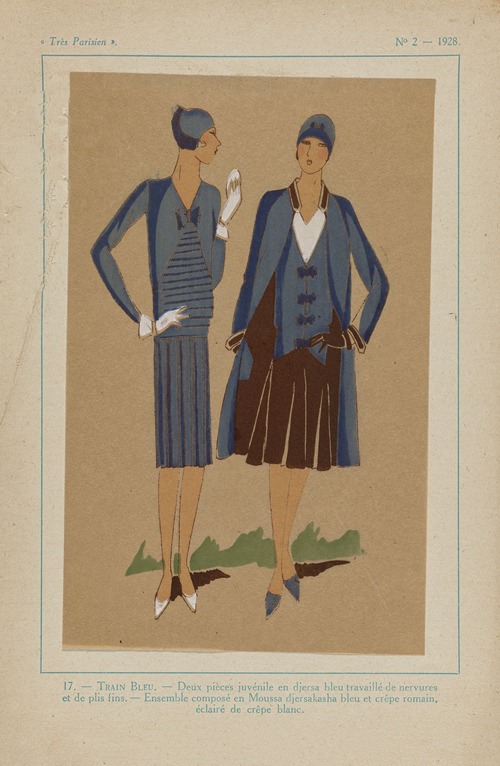 Train Bleu.-Deux Pièces