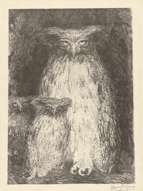 Étude de trois chouettes