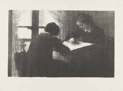 Intérieur de brodeuses