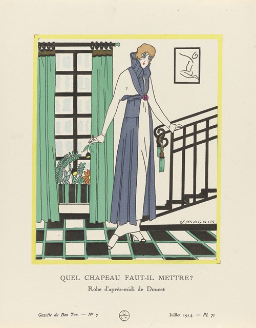 Gazette du Bon Ton – Quel chapeau faut-il mettre Robe d’après-midi de Doucet