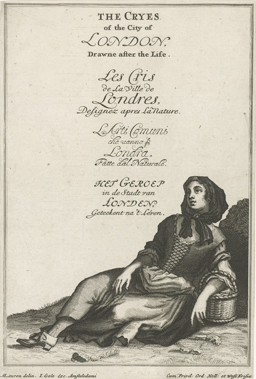 The Cryes of the city of London – Title page