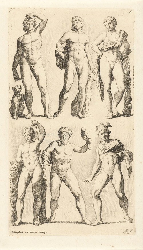 Six images of men with different attributes
