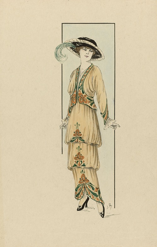 Woman in brown dress