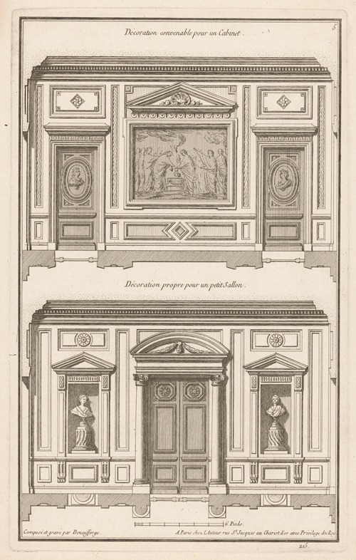 Décoration convenable pour un Cabinet, Décoration propre pour un petit Sallon