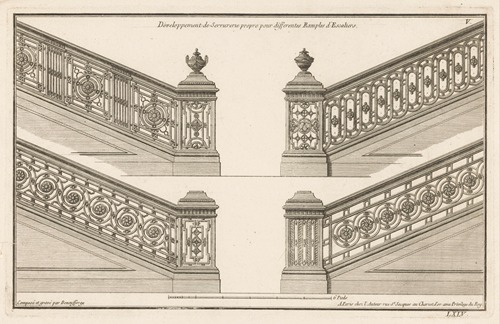 Développement de Serrurerie propre pour differentes Ramples d’Escaliers