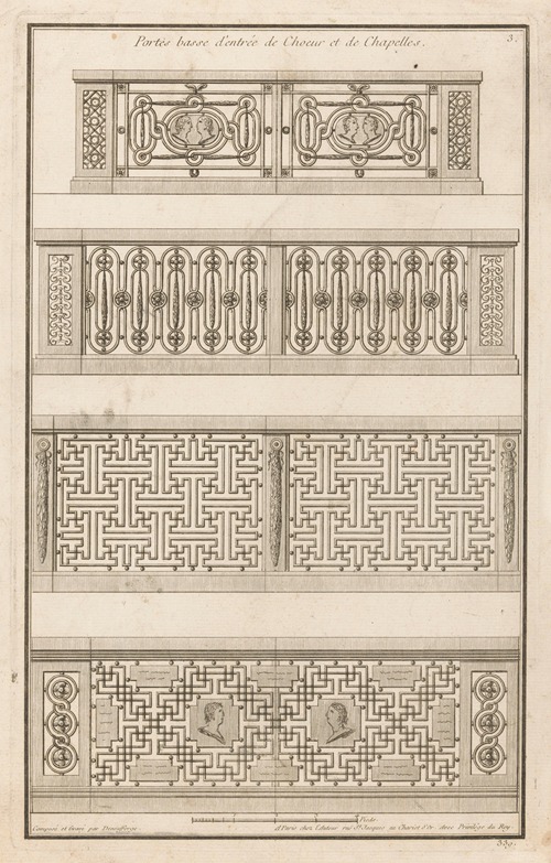 Portes basse d’entrée de Choeur et de Chapelles