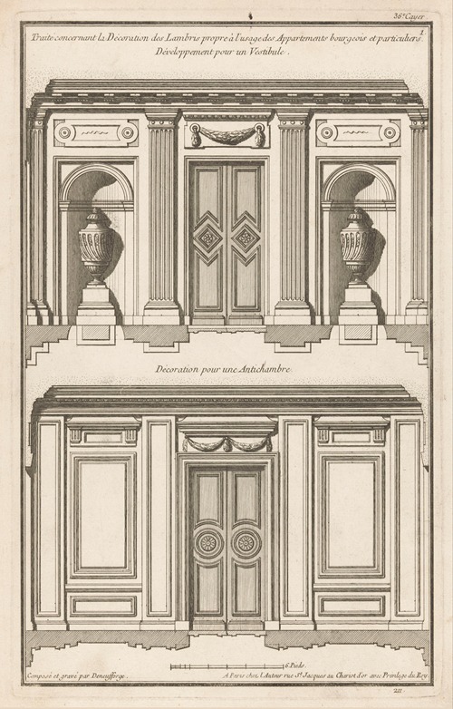 Traité concernant la Décoration des Lambris propre à l’usage des Appartements bourgeois et particuliers