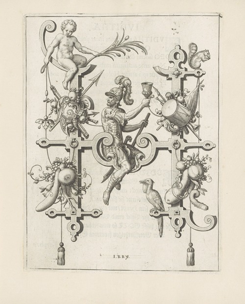 Letter H with Holofernes