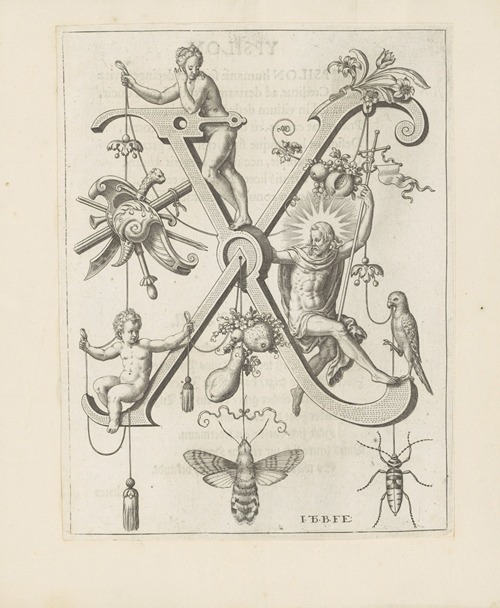 Letter X with Christ