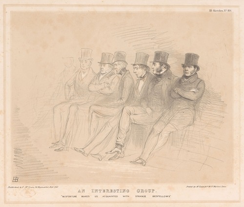 An interesting group. Misfortune makes us acquainted with strange bedfellows