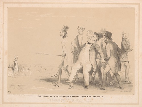 The seven bold Swabians; – who sallied forth with one spear
