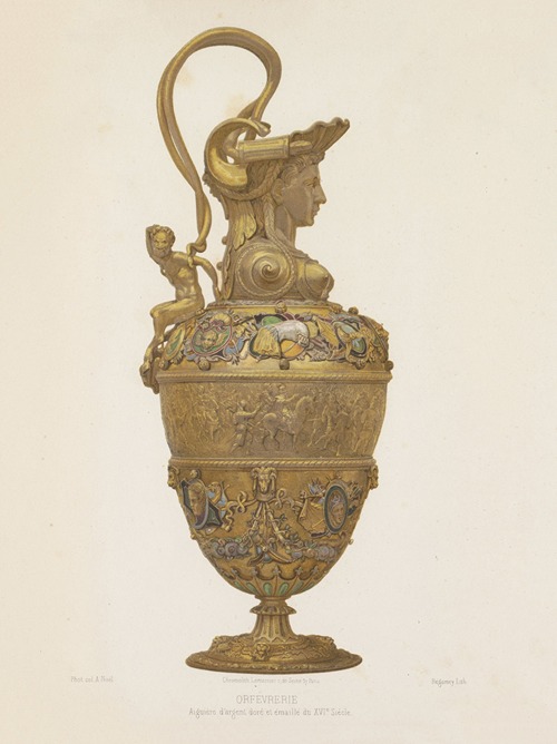 Aiguière d’argent doré et émaillé du XVIe siècle