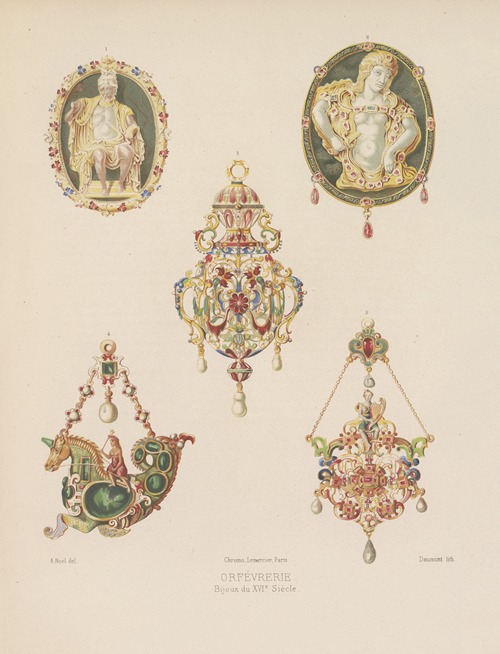 Bijoux du XVIe siècle. Enseignes et pendants